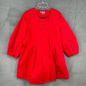 DKNYC Red Coat Womens